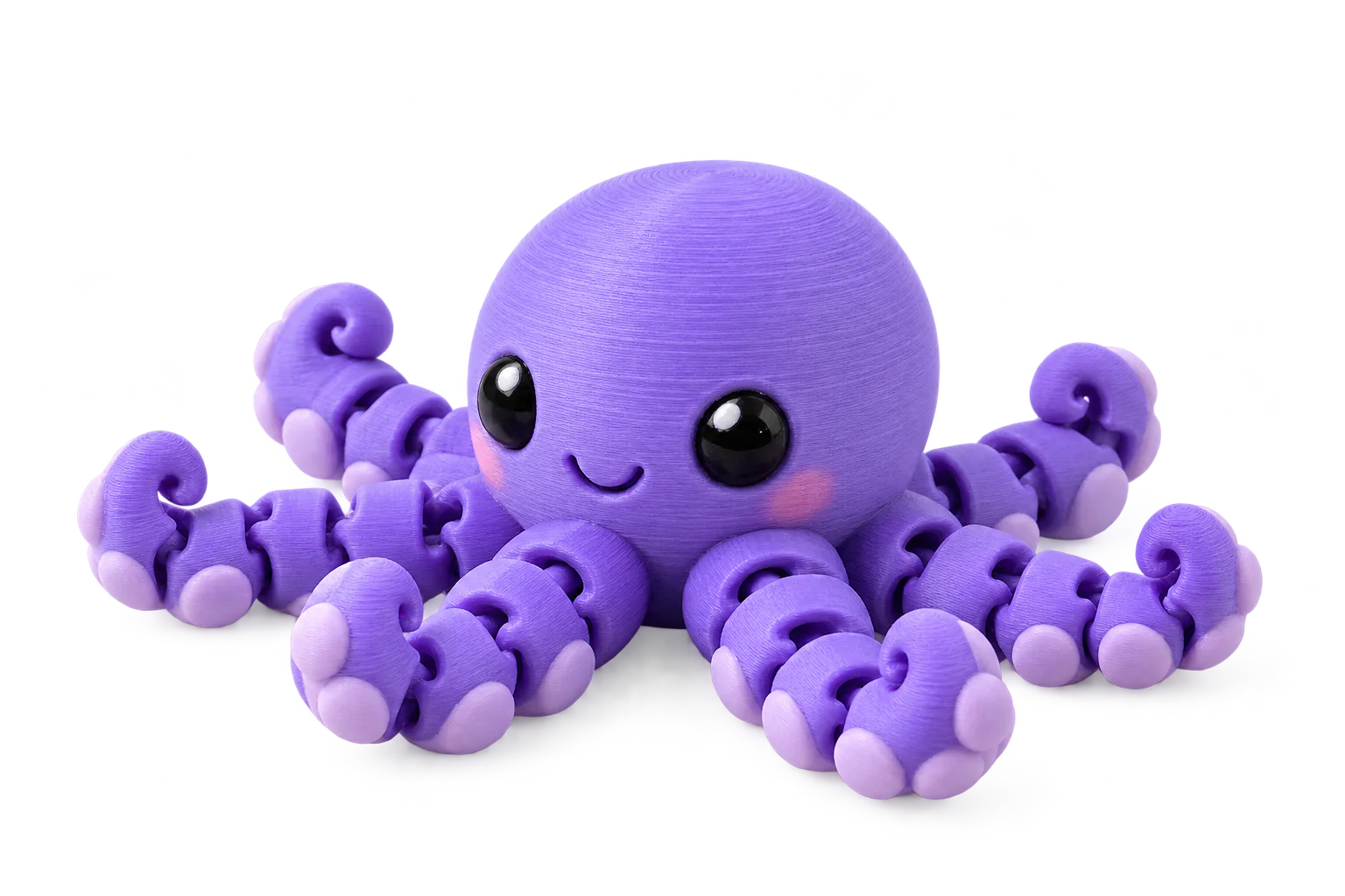 Сиреневая 3D Flexi игрушка осьминог